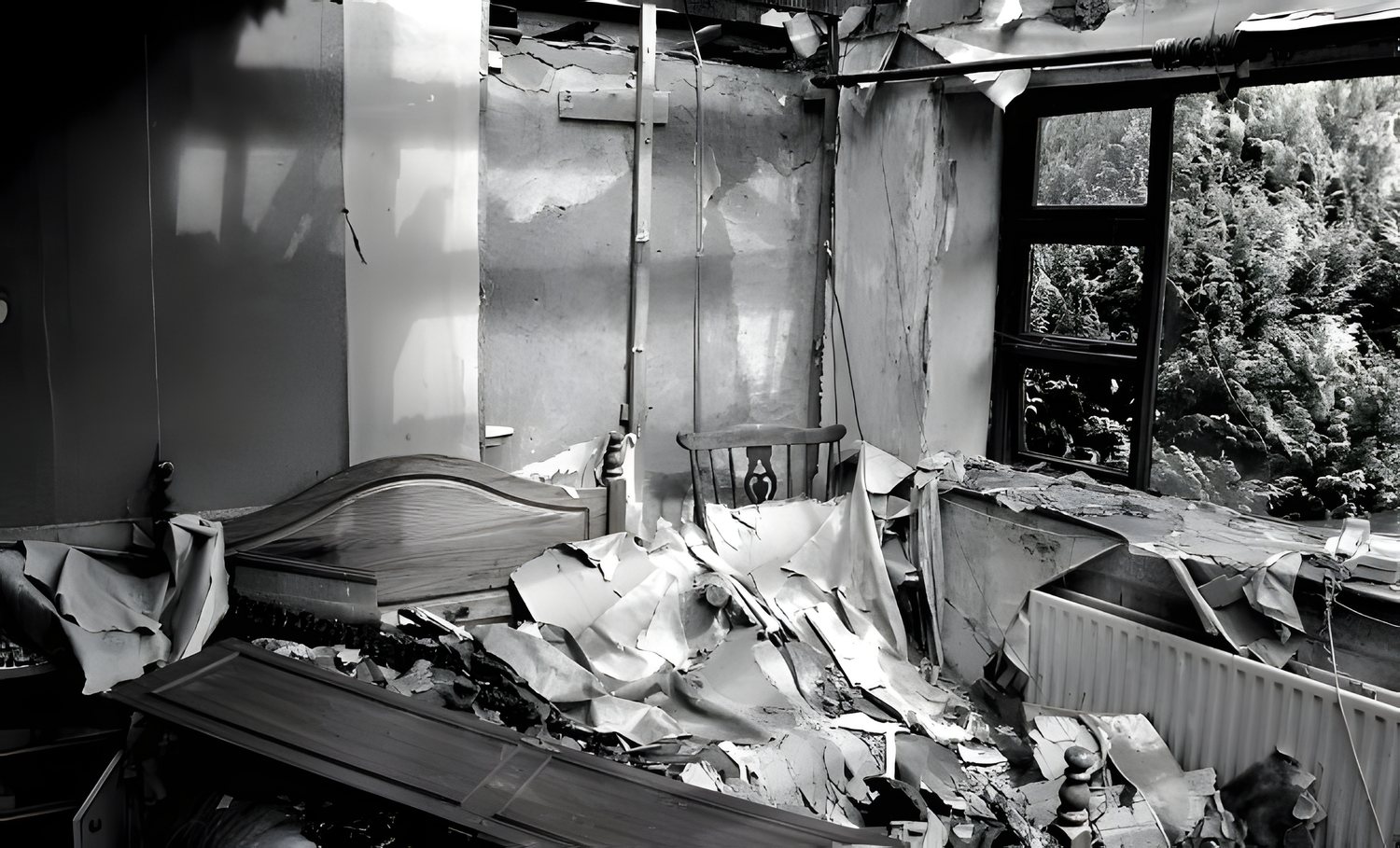 Fire & Smoke Restoration — professional remediation in progress