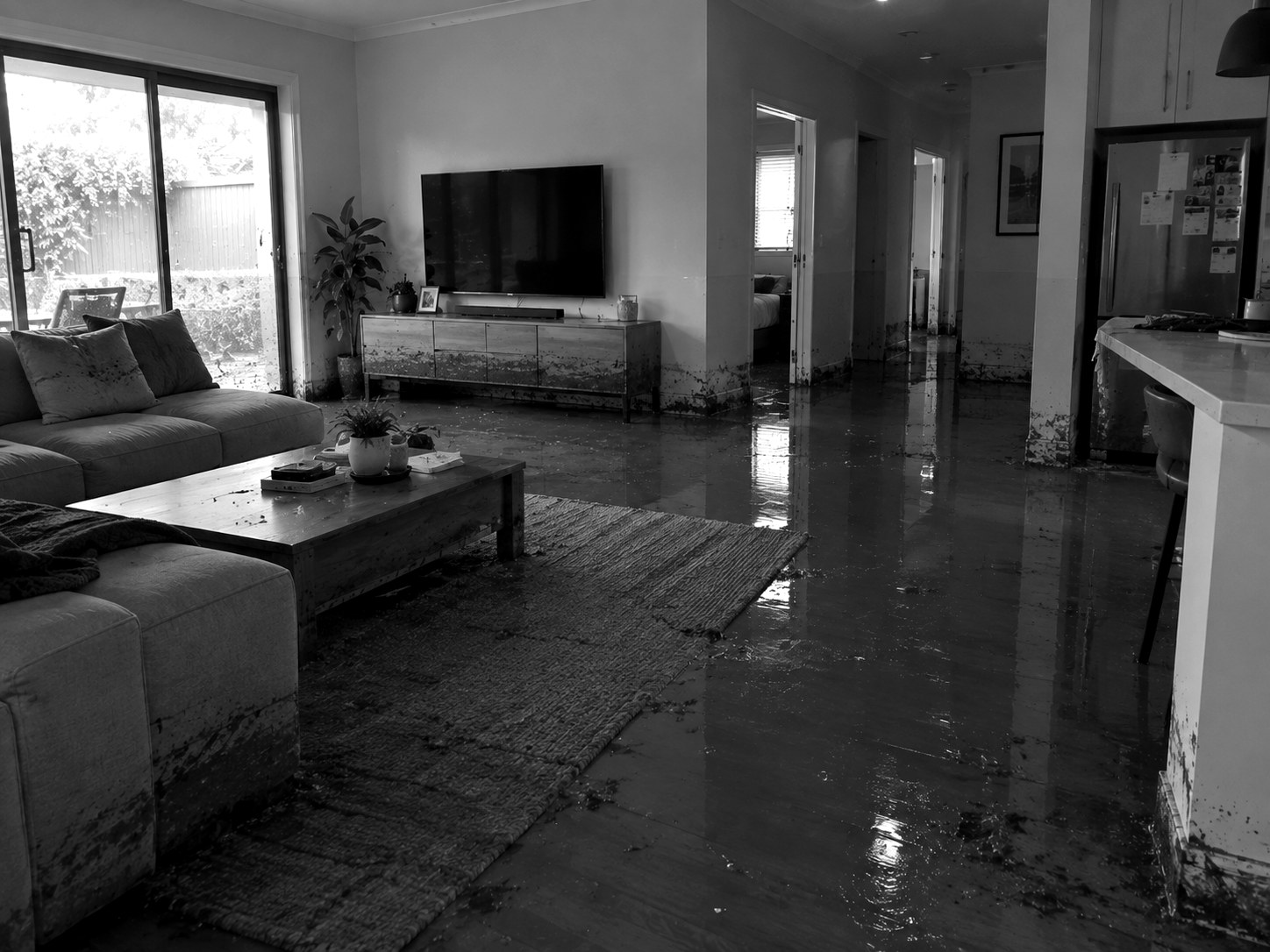 Water Damage Restoration — professional remediation in progress
